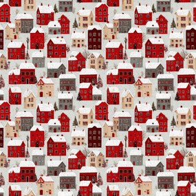 Bavlnené obliečky MERRY VILLAGE farebné Rozmer obliečky: 2 ks 70 x 90 cm | 200 x 220 cm