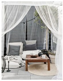 Biely variabilný futón vhodný do exteriéru Karup Design OUT™ Sit&amp;Sleep White