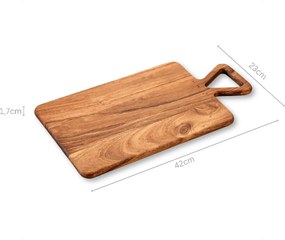 Doska na krájanie SLICE 42x23 cm z masívu hnedá