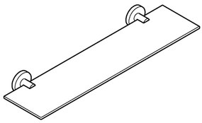 GROHE 41202000 - Sklenená polička START 530 mm, lesklý chróm