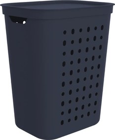 2. akosť - Kôš na špinavú bielizeň, na zber špinavého oblečenia, JONA, 55 l, biely (prasknutý plast okolo pántov)