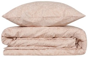 Krémovobiele obliečky z bavlneného saténu na jednolôžko Cream, 140 × 200 cm