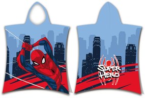 Jerry Fabrics Detské pončo 50x115 cm - Spider man "Super hero"