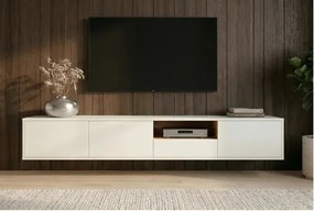 TV-skrinka 47815 Loft 200cm Biela/Prírodná Dub Dyha  - Komfort-nábytok