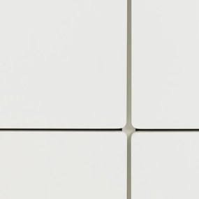 Komoda Lowell 135 cm bílá/dub přírodní