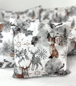 Obliečka na vankúš Fairytale Forest Grey Veľkosť: 50x50 cm