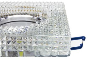 Závesné bodové svetlo BERGE BRG70454 crystal LED žiarovka GU10 5W - studená biela