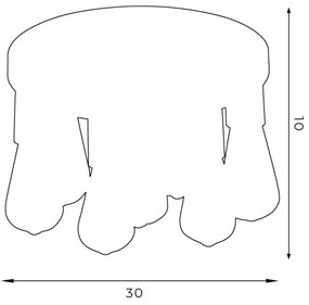 Bodové svietidlo FILO 7xE27/60W/230V čierna