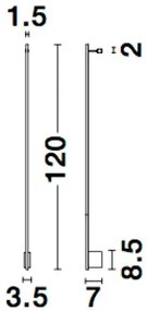 LED nástenné svietidlo Gropius A 120
