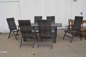 Rozkladací jedálenský stôl CALVIN šedý