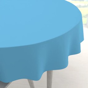 Biante Dekoračný okrúhly obrus Rongo RG-065 Svetlo modrý Ø 130 cm