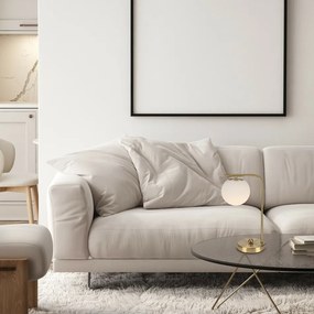 Rabalux 74203 stolná LED lampa Kiara, zlatá