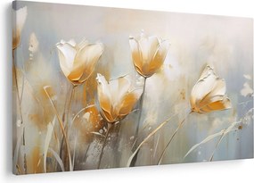 Obraz - Maľba tulipánov (90x60 cm)