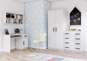 Šatníková skriňa SCOUT 2 - biela (viac variant)