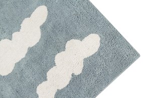 Prateľný koberec cloudio 120 x 160 cm modrý MUZZA