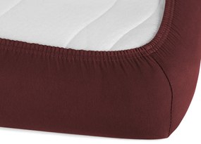 Detské jersey napínacie prestieradlo do postieľky JR-011 Bordó 60 x 120 x 10 cm - do postieľky