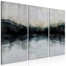 Artgeist Obraz - Mountain Surface of the Lake (3 Parts) Veľkosť: 120x80, Verzia: Na talianskom plátne