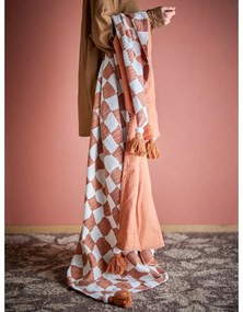 Hnedá/béžová bavlnená deka 130x150 cm Chola – Bloomingville