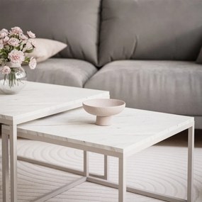 KONFERENČNÝ STOLÍK BELLA 2v1 KAŠMÍR + BIELY MRAMOR