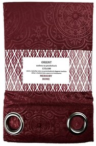 Záves Orient na priechodkách 135x180 bordová Merkury Home