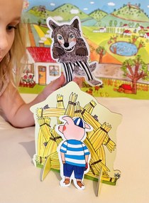 MARIONETINO Bábky a kulisy k rozprávke O troch prasiatkach