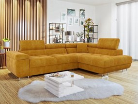 Rohová sedacia súprava Terazuro (medová)