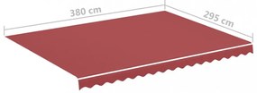 Náhradná plachta na markízu 400x300 cm Dekorhome Hnedá