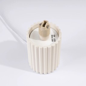 Stolná lampa Halo, 1x biele sklenené tienidlo, be