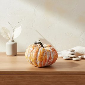 Dekoratívna tekvica MAVE 13x11 cm oranžová