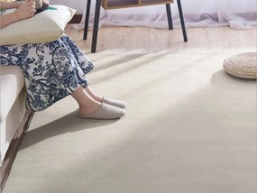 TZ Béžový jednofarebný obdĺžnikový koberec Polar Rozmer: 140x200 cm