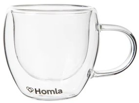 Sada dvoch šálok CEMBRA s dvojitým dnom 888910 80 ml