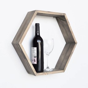 Nástenná polica KARI 47 cm dub jantárový