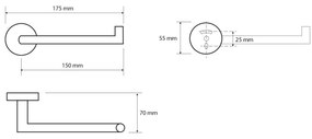 Sapho XR703W X-Round White držiak toaletného papiera, biela