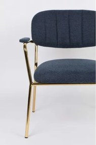 WLL JOLIEN ARMCHAIR GOLD kreslo Modrá