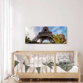 Obraz - Eiffelova farebná veža (120x50 cm)