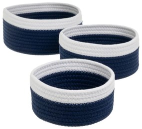 Látkové košíky v súprave 3 ks ø 26x11 cm – Casa Selección