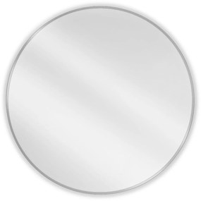 Mexen Loft, okrúhle kúpeľňové zrkadlo 100 cm, farba rámu brúsená oceľ, 9850-100-100-000-10