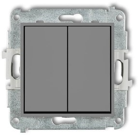 Vypínač mini sivý mat 27MWP-2
