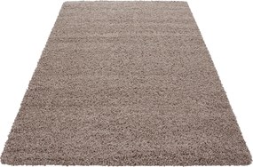 Ayyildiz, DOPREDAJ: 80x150 cm Kusový koberec Dream Shaggy 4000 beige, 80x150, béžová, spálňa