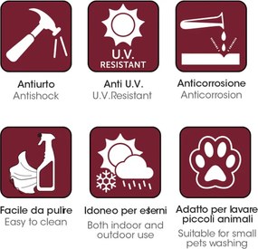 BAMA Plastové umývadlo so sifónom