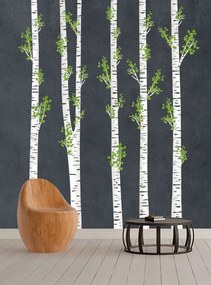 Úžasné nálepky na stenu breza 215 x 270 cm