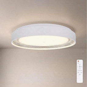 Brilagi - LED stmievateľné stropné svietidlo WALDO LED/48W/230V priemer 40 cm biela/strieborná s diaľkovým ovládaním