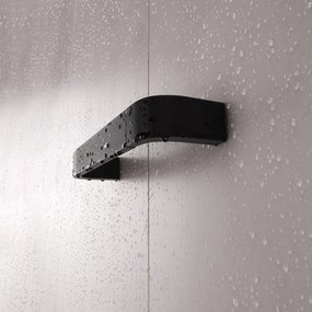 NIMCO NKC 30035-90 - Nástenný vešiak na uteráky NIKAU 39 cm matná čierna