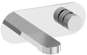 Umývadlová batéria SAT Fusion vrátane podomietkového telesa biele sklo SATBSFU101BS, 1 ks