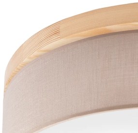 Brilagi - LED Stropné svietidlo BELLADONNA 3xE27/15W/230V pr. 50 cm béžová/borovica