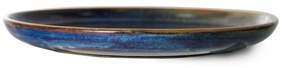 HK living Keramický tanier Rustic Blue 20 cm