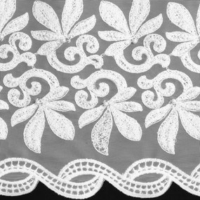 ZÁCLONA NA KRÚŽKOCH TALIA 350X150 CM BIELA