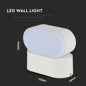 LED Vonkajšia flexibilná nástenné svietidlo LED/5W/230V 4000K IP65 biela