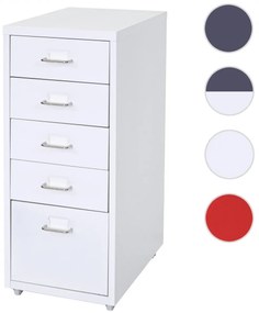 Zásuvková skrinka Boston T851 - 69x28x41cm, 5 zásuviek - tmavo sivá