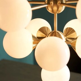 Endon 76500 - Luster na lanku OSCAR 11xG9/18W/230V mosadz